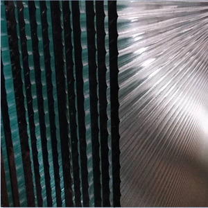 条纹瓦楞压花玻璃波浪纹艺术竖纹客厅浴室厨房铝合金屏风隔断定制