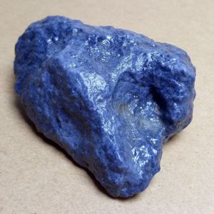 【售罄】稀有蓝色新疆和田玉戈壁料原石原生蓝宝石把件珍品独有