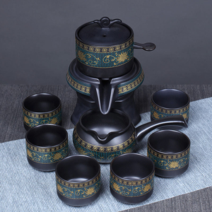 陶瓷懒人自动茶漏配件石磨过滤网公道杯一体功夫茶具套装泡茶神器