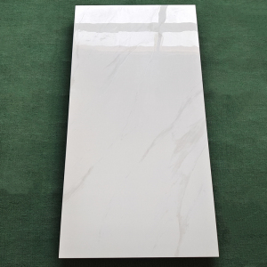 广东佛山瓷砖地砖600x1200客厅爵士白通体大理石防滑白色地板砖
