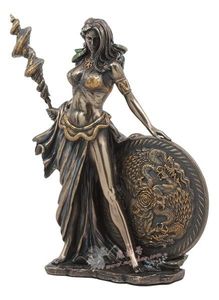 进口雕像 战士演绎女神弗丽嘉女神 北欧母亲女神和奥丁妻子