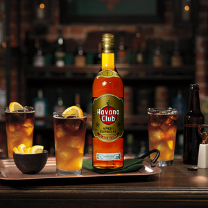 古巴havanaclub哈瓦那俱乐部黑朗姆酒哈瓦纳7年洋酒特级陈酿750ml