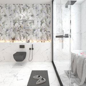 法式柔光宝格丽大理石瓷砖600x1200客厅卫生间厨房地砖复古大花白