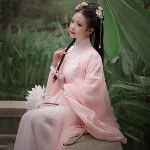 儿童古装超仙飘逸古风仙女服童装小女孩公主汉服连衣裙子女童唐装