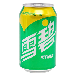 可口可乐 雪碧清爽柠檬味汽水330ml*24听 整箱 合肥市内送货上门