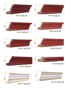 上海模压烤漆门板欧式橱柜衣柜顶角线罗马柱灯线定做生产厂家