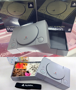 日版Furyu SONY初代PS1 游戏机型饭盒 便当 碗 景品手办周边
