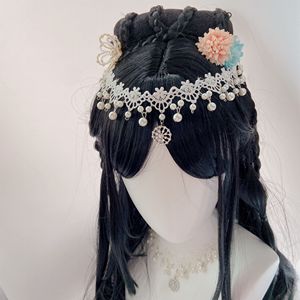 古风抹额额头饰品吊坠发饰 珍珠项链 古装电视剧汉服拍照饰品超仙