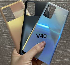 适用华为荣耀v40后盖玻璃v40轻奢版lg电池盖5g版手机外壳yok-an10