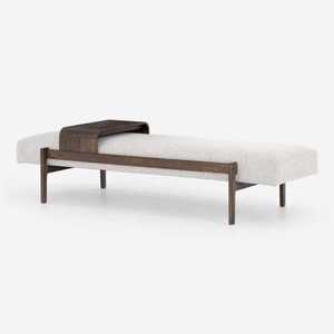 新中式卧室床尾凳样板间客厅沙发凳皮布艺换鞋凳实木置物架长条凳