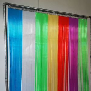 手撕软门帘细条彩色帘pvc塑料半透明门帘家用防蚊蝇虫隔断夏季帘