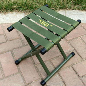 大驻马铁马扎大马扎折叠加厚板凳不锈钢防滑收纳钓鱼椅火车凳马扎