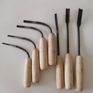 沉香刀工具刀木刻刀刨香刀刮香刀勾丝铲刀直弯刀一把铁钩  小钩刀