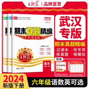 王朝霞六年级下册试卷测试卷全套武汉专版真题精编2024新期中期末测试人教版语文数学剑桥版英语套装阅读理解专项训练给力大试卷