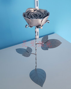 铁艺玫瑰花朵 仿真折弯花 金属激光切割dxf 加工图纸 情人节礼物