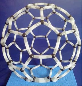 碳60晶体结构模型