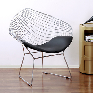 化妆椅子ins创意简约梳妆凳子靠背金属餐椅铁丝镂空网椅1人付款340