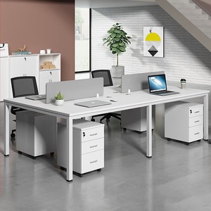办公家具职员办公桌椅组合4人位1.2米简约现代工位6人位办公桌子