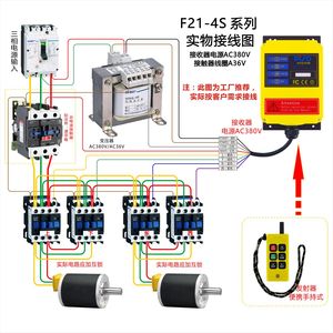 piso/品硕 f21-4s 升降机卷扬机电动葫芦用小型工业无线遥控器