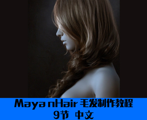 E0003 Maya nHair 真实毛发创建渲染教程