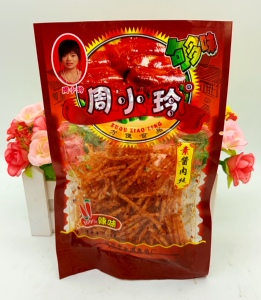 周小玲素酱肉丝辣条 辣片儿时味道湖南风味麻辣休闲零食丝24克