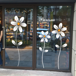 创意春天春季装饰美容服装店铺橱窗布置客厅厨房玻璃门贴纸墙贴画