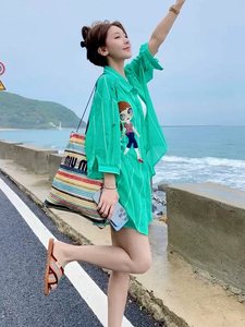 三亚海边度假连衣裙女装云南沙滩裙泰国度假风西双版纳穿搭旅游仙