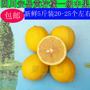 【新果上市】四川安岳新鲜一级黄柠檬中果包邮有坏包赔