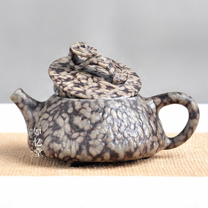 如忆堂 天然米粒石如意石瓢凤鸣壶 庄惠东石壶出水有声音 整石雕