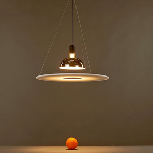 意大利设计师餐厅吊灯北欧吧台卧室极简现代简约创意飞碟装饰灯具