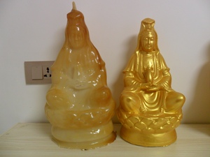 南海观世音菩萨 观音菩萨佛像石膏像模具 卡通彩绘石膏模具