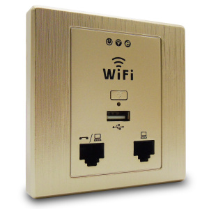 双网lan口无线面板嵌入式wifi路由器酒店别墅家庭多功能插座开关