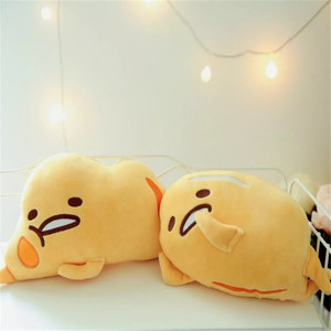 创意懒蛋蛋蛋黄哥蛋蛋君抱枕靠垫 汽车头枕颈枕多功能靠枕