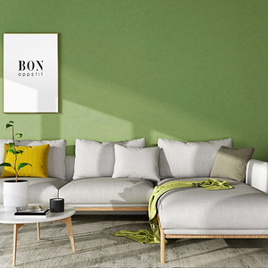 北欧风格墙纸ins森系小清新浅绿色薄荷绿复古卧室背景墙纯色壁纸