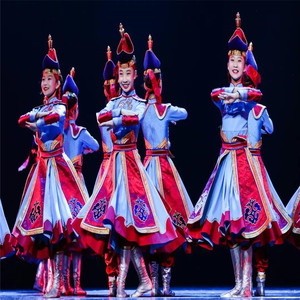 第十届小荷风采巴艺斯勒舞蹈儿童精品演出服女少数民族表演服套装