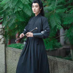 古装汉服配饰男女武侠黑色三文甲护腕束袖锦衣卫飞鱼服圆领袍护臂