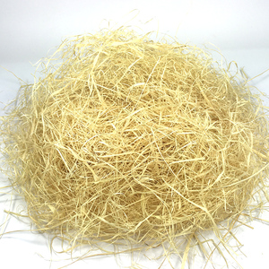 天然拉菲草草丝常厂家直供 喜糖盒礼盒填充物化妆品装饰铺垫材料