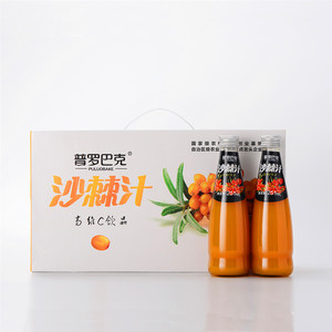 新疆普罗巴克木糖醇沙棘果汁饮料 251ml*12瓶/箱 北京现货可自提