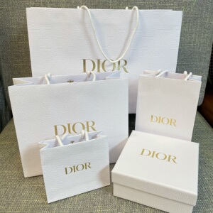 专柜正品dior迪奥手提袋子口红香水礼品袋礼盒购物拎袋套装包装