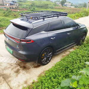 比亚迪唐定制专用不锈钢行李架车顶框byd唐加装改装无横杆车顶架