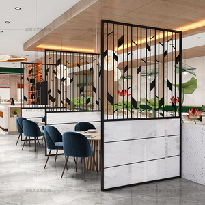 奶茶店隔断屏风