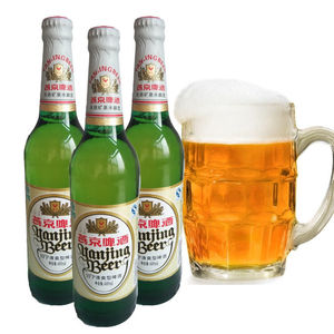 北京燕京啤酒10度清爽型600mlx12玻璃瓶整箱大绿棒子顺义原厂生产