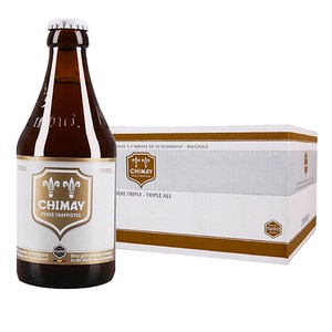 比利时进口修道院 智美白帽小麦啤酒330ml*24整箱 京津翼包邮