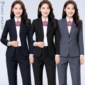 正品报喜鸟职业正装西服女套装气质女神范公务员面试小西装工作服
