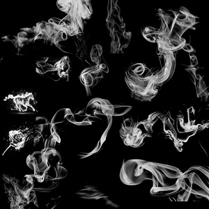 png免抠透明背景白色矢量平面烟雾设计素材特效炫彩高清图片效果