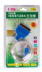 Z-TEK力特 USB1284老式打印机转换usb转并口36针打印机线 ZE388A