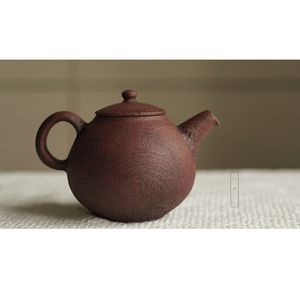 【一物】日本 西川聪 陶胎大漆 红釉茶壶 公道杯 壶承 盘 现货