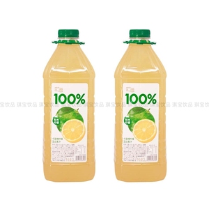 汇源100%果汁阳光柠檬2L大桶装纯果汁卡曼橘柠檬混合果汁饮料饮品