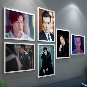 胡歌演员海报繁花装饰画男明星相框猎场卧仙剑奇侠传酒吧艺术墙