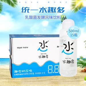 统一水趣多乳酸菌发酵风味饮料500ml*15瓶 整箱